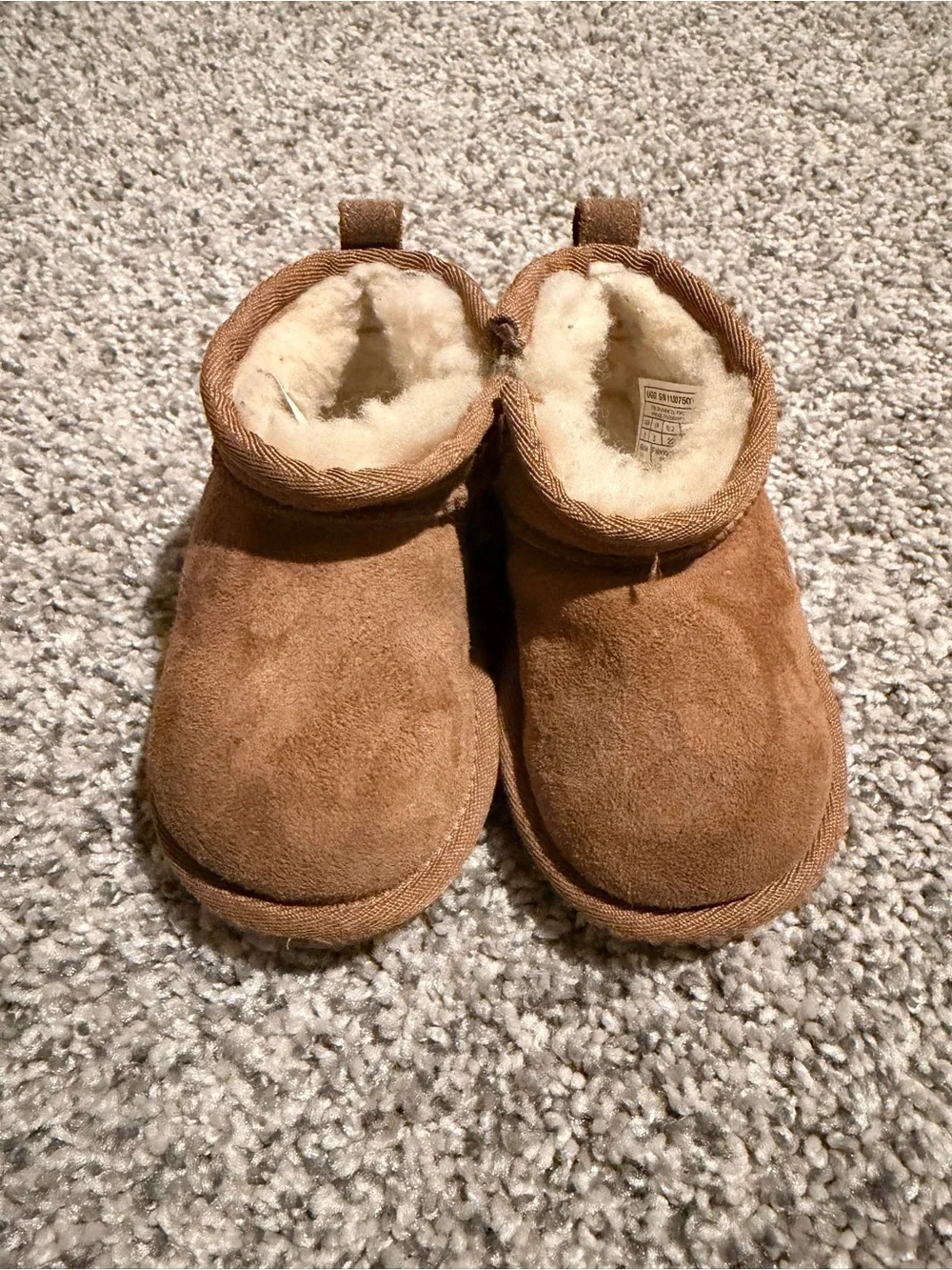 Ugg Cozy Suede Shearling-Lined Slipper Boots - Chestnut Brown